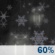 Tonight: Rain and snow showers likely before 2am, then a slight chance of snow showers between 2am and 4am.  Mostly cloudy, with a low around 32. Southwest wind 6 to 10 mph.  Chance of precipitation is 60%. New snow accumulation of less than a half inch possible. 